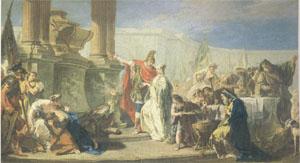 PITTONI, Giambattista Polyxenes Sacrificing to the Gods of Achilles (mk05) oil painting picture